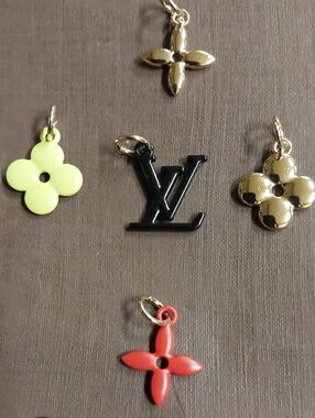 LV Initial Charm Pendants SET
